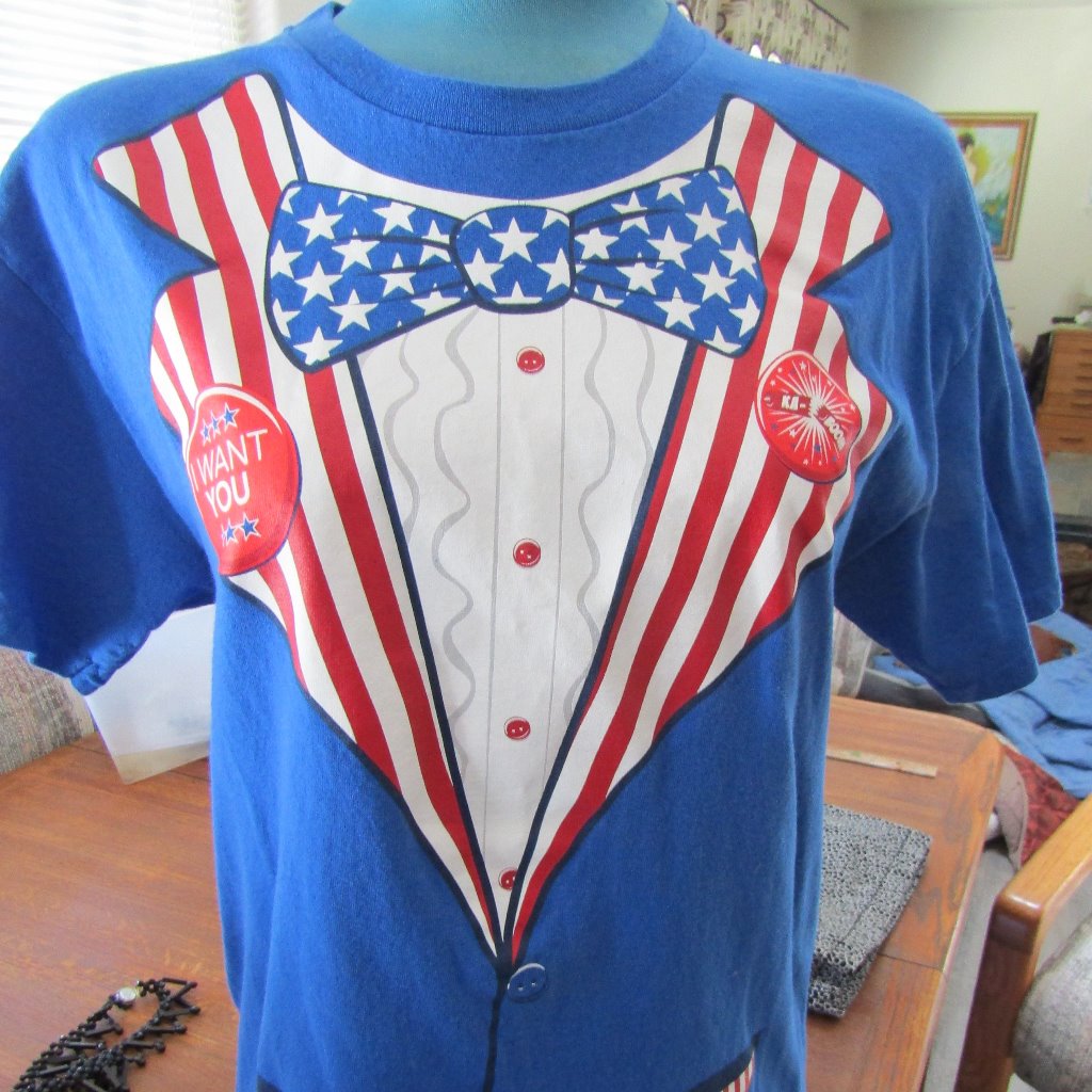 July 4 I Want You Tee Shirt Med
